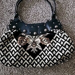 Satin-lined vintage hand purse